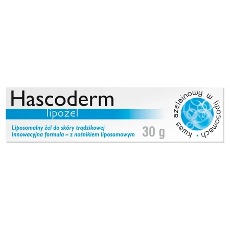 Hascoderm Lipogel, gel liposomal pour peaux acnéiques, 30 g