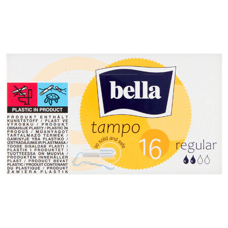 Bella Tampo, tampoane sanitare, easy twist, Regular, 16 buc.