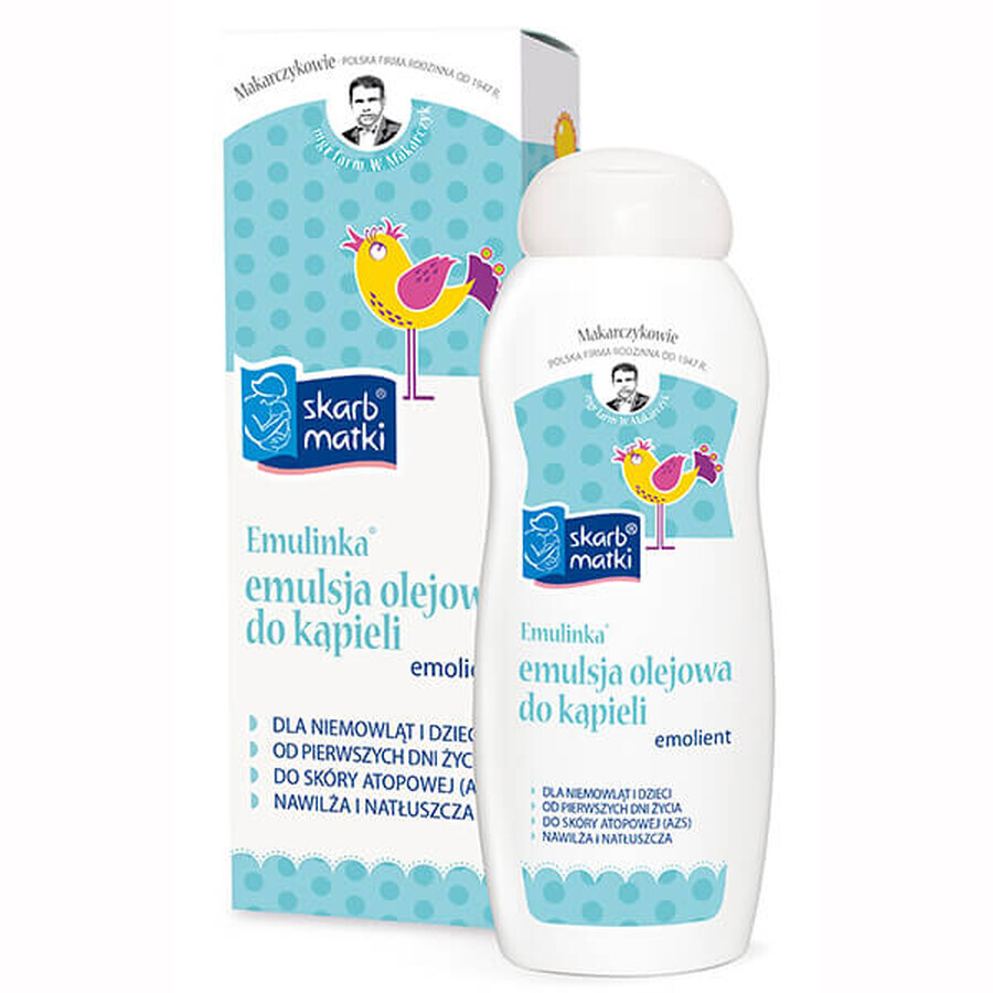 Skarb Matki Emulinka, Bath oil emulsion for babies and children, from the first day of life, 250 ml