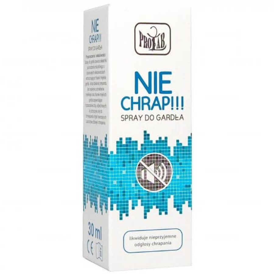 Nie Chrap!!! spray do garda, 30ml - Dugi termin wanoci!