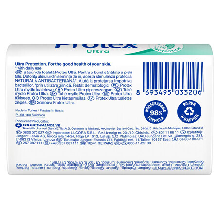 Protex Ultra, soap, antibacterial, 90 g