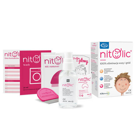 Pipi Nitolic, Head Lice Treatment Set, 100ml