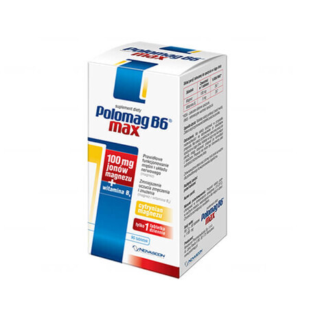 Polomag B6 Max, 90 tablets