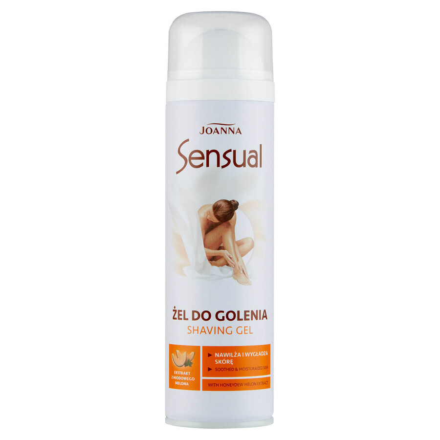 Joanna Sensual, gel de ras pentru femei cu extract de pepene galben, 200 ml