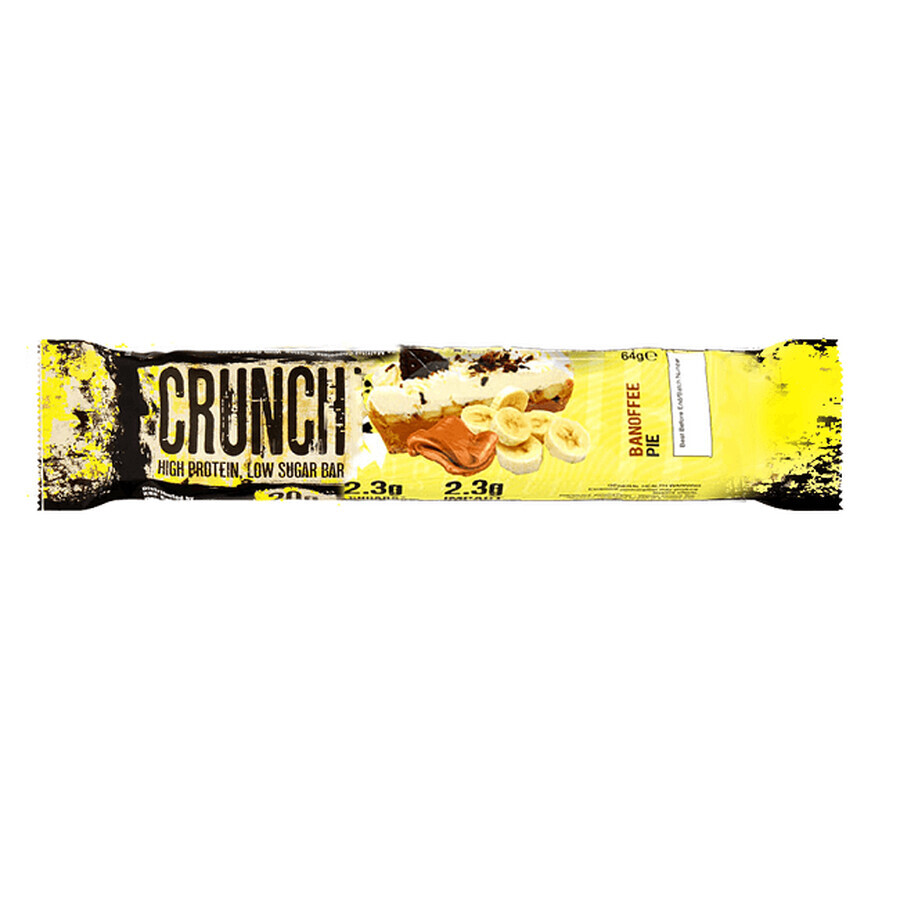 Baton proteic Banoffee Pie Warrior Crunch, 64g, KBF Enterprises Ltd