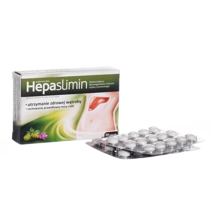 Hepaslimin, 30 comprimate