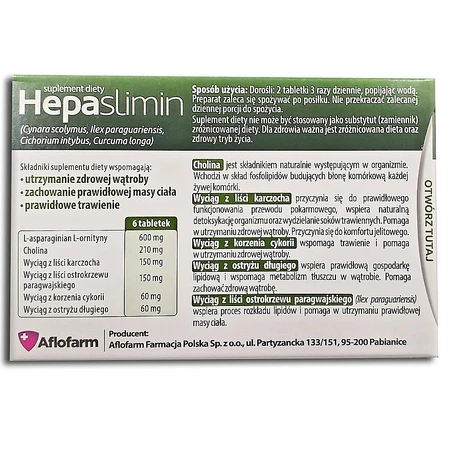 Hepaslimin, 30 tabletten