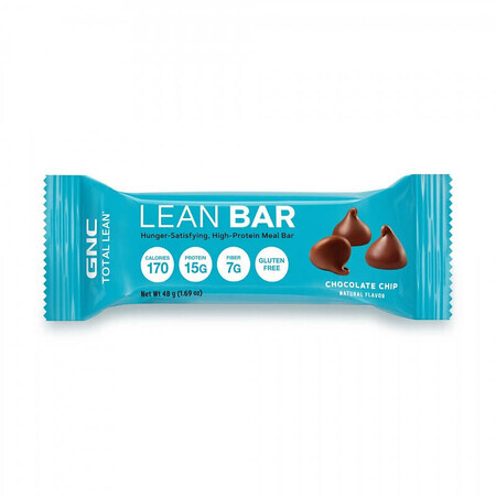 Insgesamt schlanke Schokolade Chip aromatisiert Protein Bar 496860, 48 g, GNC