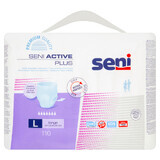 Seni Active Plus, absorbent panties, Large, 100-135 cm, 10 pieces