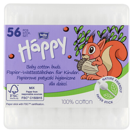 Bella Baby Happy, prosoape de hârtie pentru bebeluși, 56 de bucăți