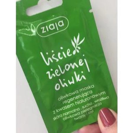 Ziaja Green Olive Leaf Regenerierende Maske mit Hyaluronsäure, 7 ml