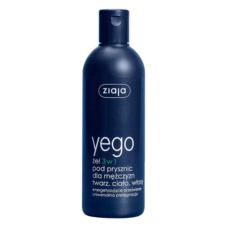 Ziaja Yego, 3 in 1 shower gel for men, 300 ml