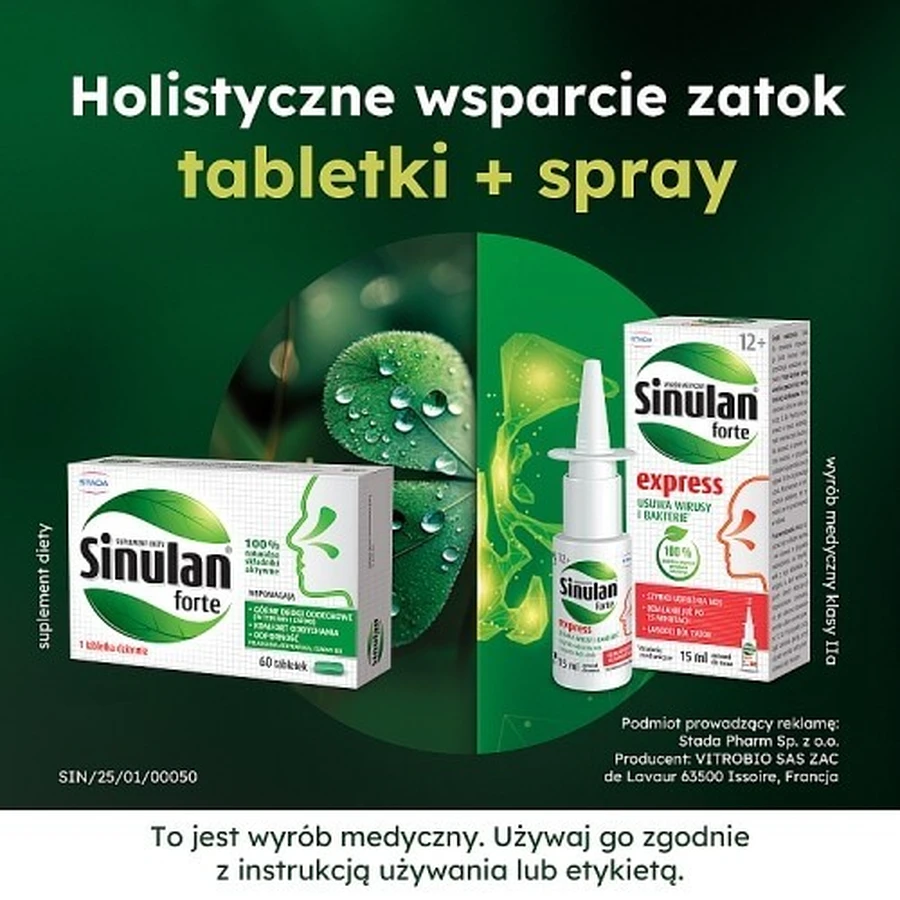 Sinulan Forte, 60 tablets
