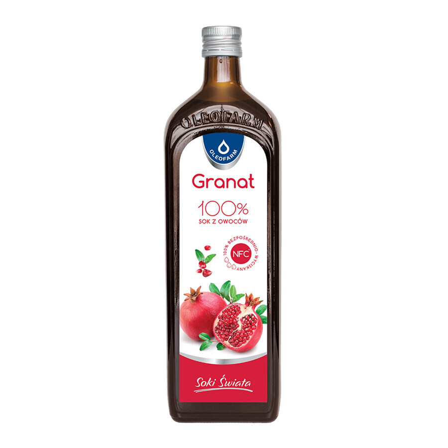 Oleofarm Zumos del Mundo Granada, 100% zumo de fruta, 980 ml