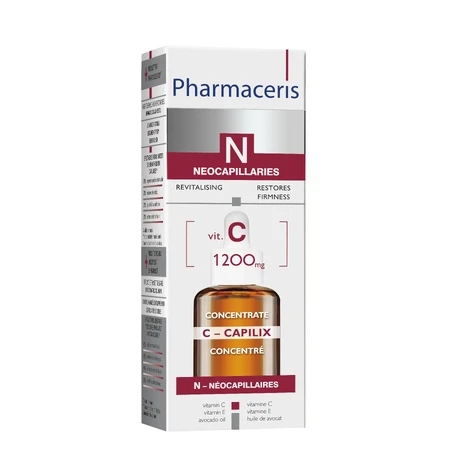 Pharmaceris N C-Capilix, Concentrado de vitamina C 1200 mg, fortalecedor y alisador, 30 ml