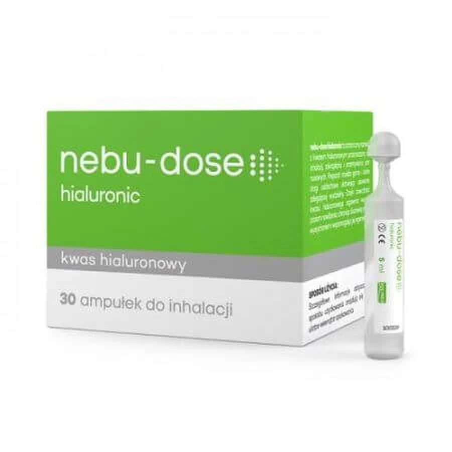 Nebu-Dose Hyaluronic-Lösung zur Inhalation 0,9 % Hyaluronsäure, 5 ml x 30 Ampullen, Solinea