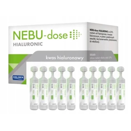Nebu-Dose Hyaluronic-Lösung zur Inhalation 0,9 % Hyaluronsäure, 5 ml x 30 Ampullen, Solinea