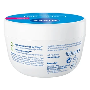 Nivea Care, light nourishing face cream, 100 ml