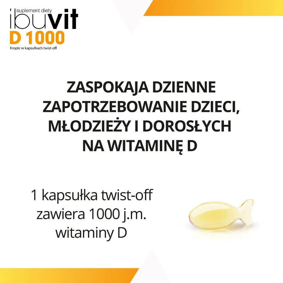 Ibuvit D 1000 I.E. für Kinder ab 1 Jahr und Erwachsene 30 Kapselflaschen