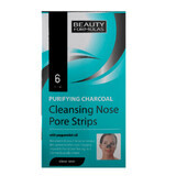 Aktivkohle-Nasenporen-Reinigungsstreifen, 6 Stück, Beauty Formulas