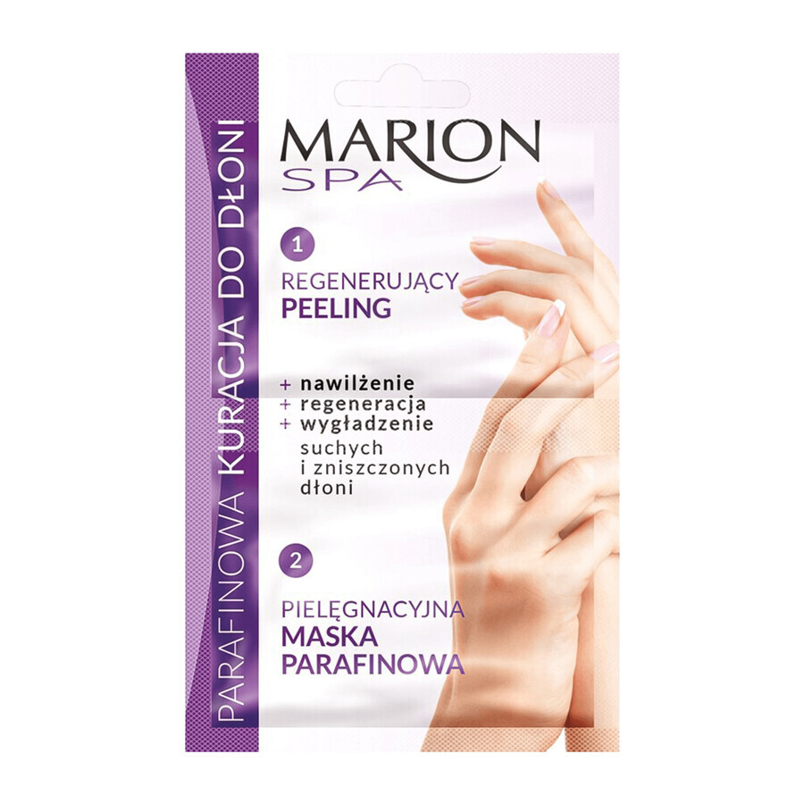 Handpflege-Set mit Marion Spa Peeling  amp; Paraffinhandmaske - 5ml + 6ml