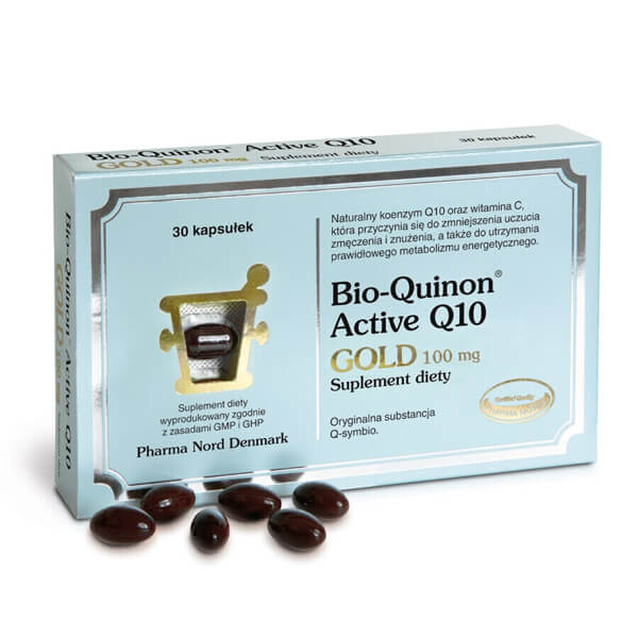 Pharma Nord Bio-Quinon Bio-Quinon Active Q10 Gold 100 mg, 30 capsules