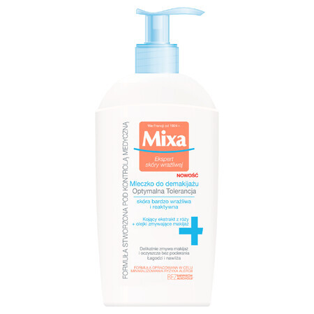 Mixa Optimal Tolerance, demachiant calmant, piele sensibilă, 200 ml