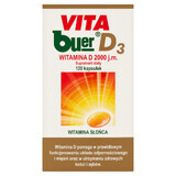 Vitamin D3 2000 IE - Nahrungsergänzungsmittel in Kapselform, 120 Stück. Für starke Knochen und Immunsystem-Unterstützung.