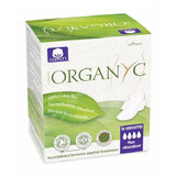 Organyc sanitary towels, sanitary napkins with wings, 10 pieces