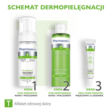 Pharmaceris T Medi Acne Point-Gel, Spot-Gel für lokalisierte mikroinflammatorische Läsionen 2% H2O2, 10 ml