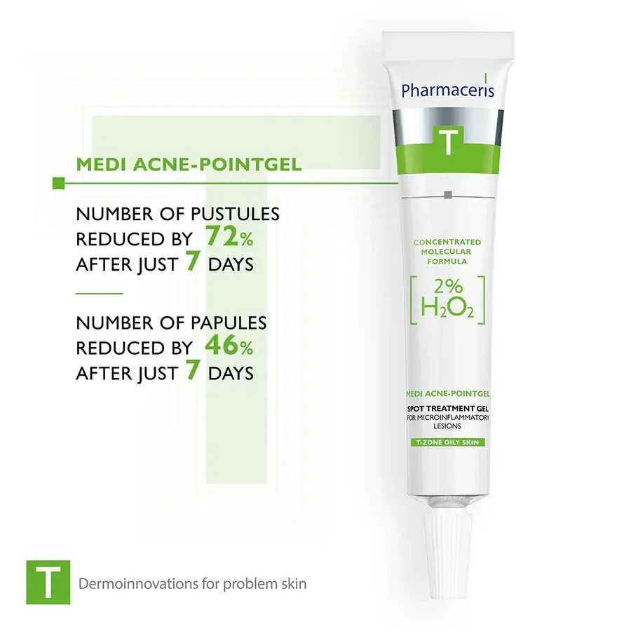 Pharmaceris T Medi Acne Point-Gel, point gel for localized microinflammatory lesions 2% H2O2, 10 ml