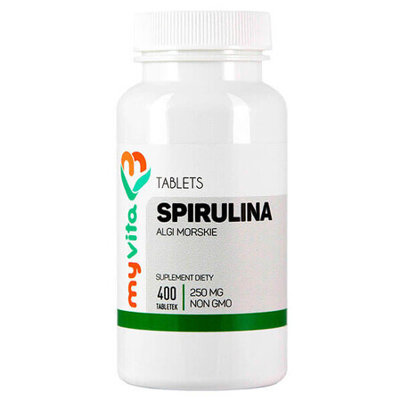 MyVita Spirulina, alge marine, 400 comprimate