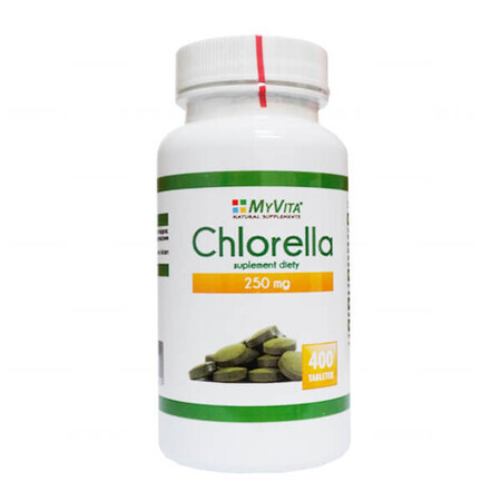 MyVita Chlorella, ruptura peretelui celular, 400 comprimate