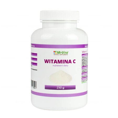 MyVita Vitamina C 1000 mg, ácido L-ascórbico puro, 250 g