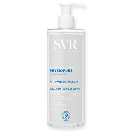 SVR Physiopure Eau Micellaire, Apă micelară de curățare delicată, 400 ml