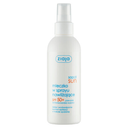 Ziaja Sopot Sun, moisturizing spray milk, SPF 50+, 170 ml