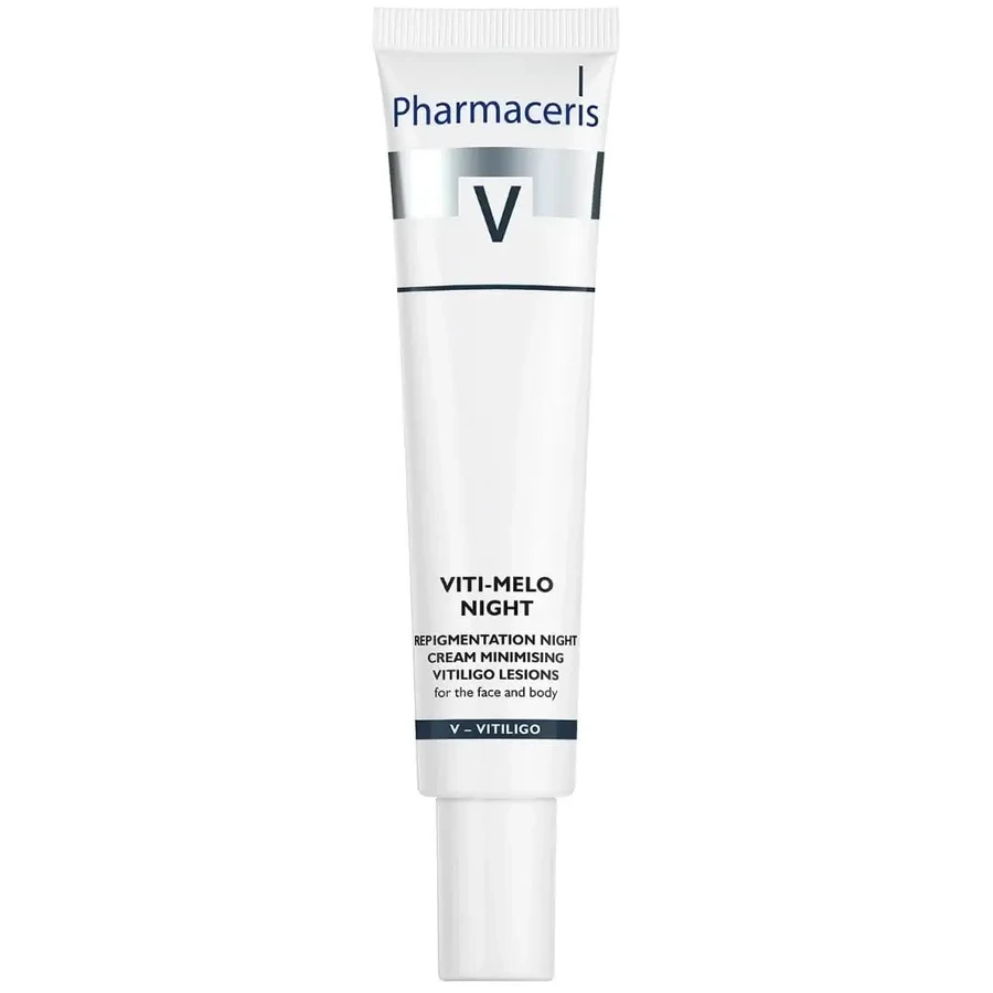 Pharmaceris V Viti-Melo Night, Cremă repigmentantă pentru reducerea zonei cu pete albe pe timp de noapte, 40 ml