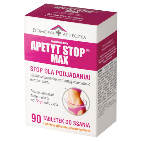 Appetite Stop Max, Grapefruit-Orangen-Geschmack, 90 Lutschtabletten