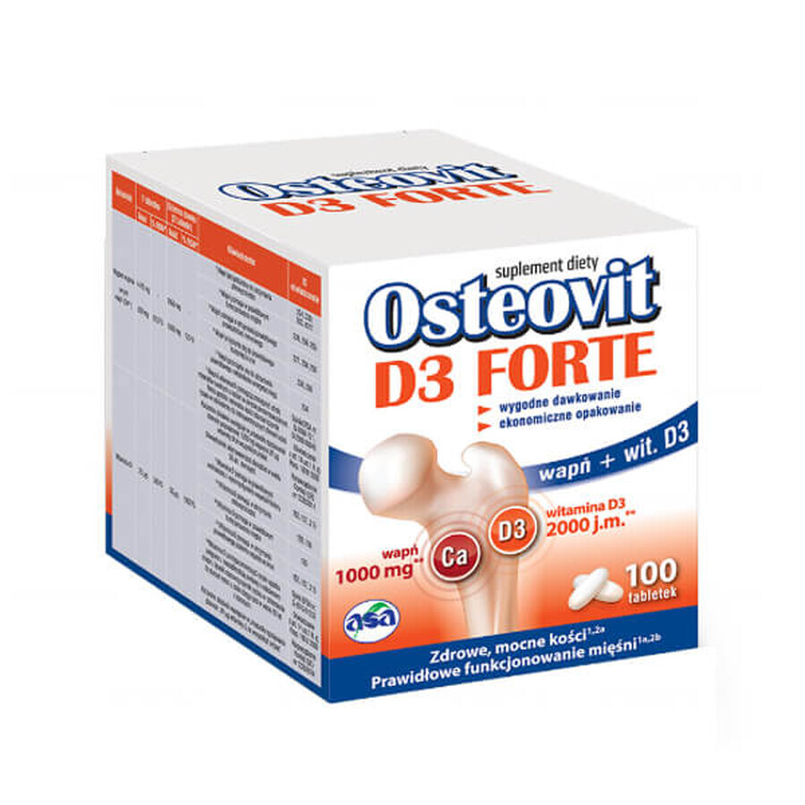 Asa Osteovit D3 Forte, 100 tablets