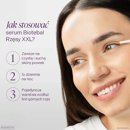 Biotebal Eyelashes XXL, eyelash growth stimulation serum, 3 ml