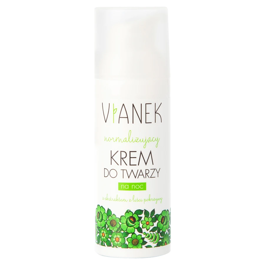 Vianek, Cremă de noapte normalizantă, ten gras și problematic, 50 ml