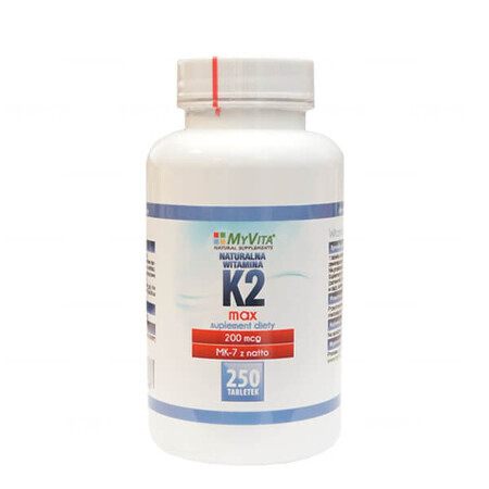 VitaLife K2 MK-7 MAX - 250 Tabletten