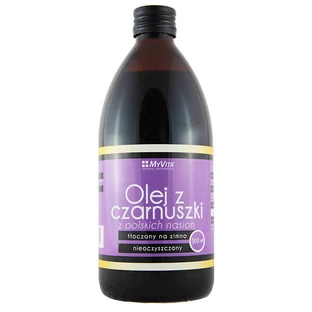 MyVita Aceite de comino negro, prensado en frío, sin purificar, 500 ml