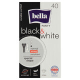 Bella Panty Slim Black&White, compresas, ultrafinas, 40 unid.