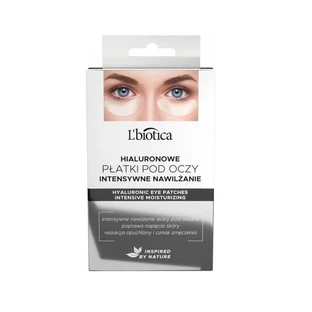 L'Biotica Home Spa, Tampoane hialuronice pentru ochi, hidratare intensivă, 3 x 2 bucăți