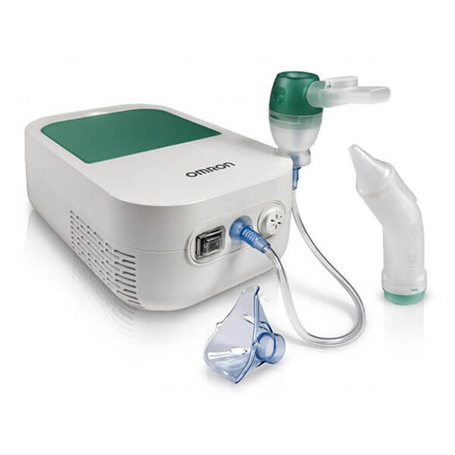 Omron DuoBaby NE-C301-E, nebulizator cu compresor 2 în 1 cu irigator nazal