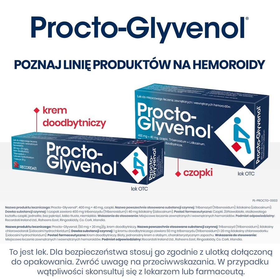 Complexe Procto-Glyvenol, 30 comprimés