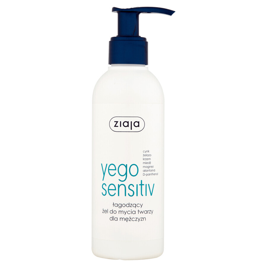 Ziaja Yego Sensitiv, Gel de spălare a feței calmant, 200 ml