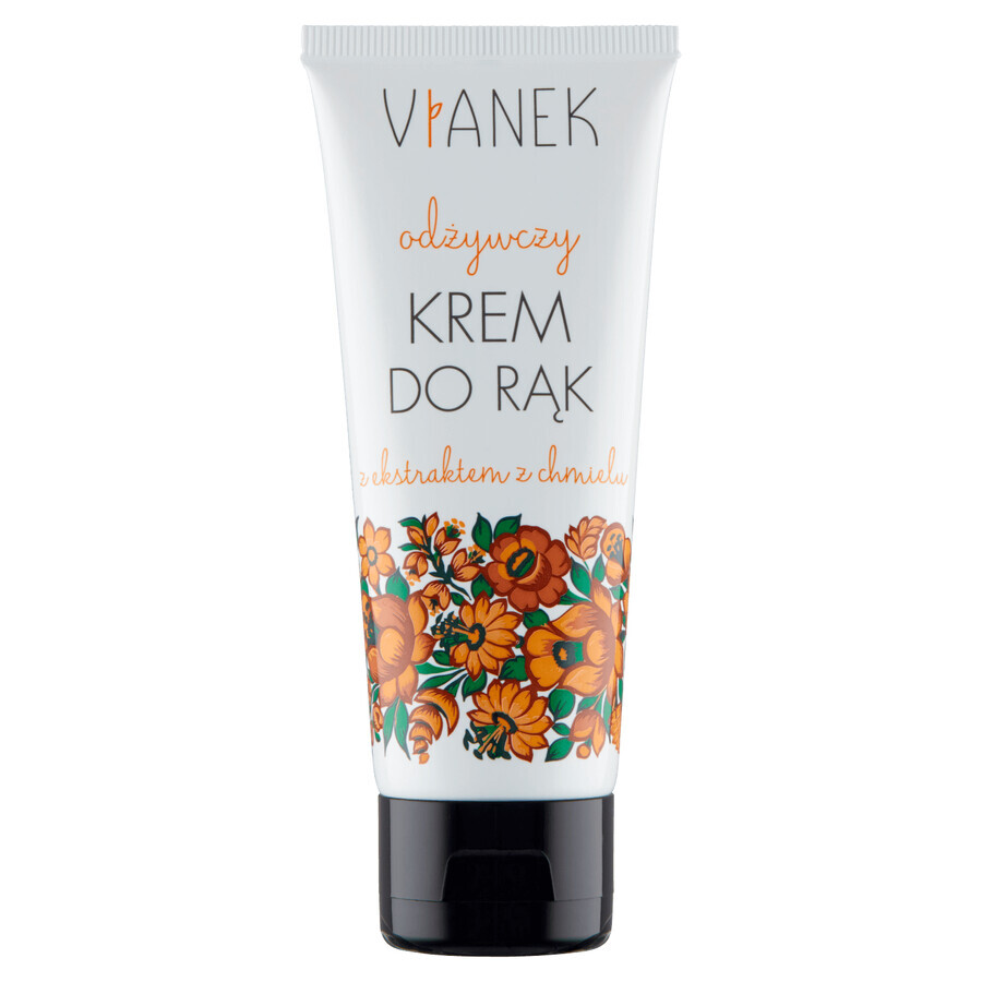 Vianek  Hautpflegecreme - 75 ml - Zarte Hände mit Pflegeformel für trockene Haut - Vegan  amp; Natürlich - Feuchtigkeitsspendend  amp; Schnell einziehend