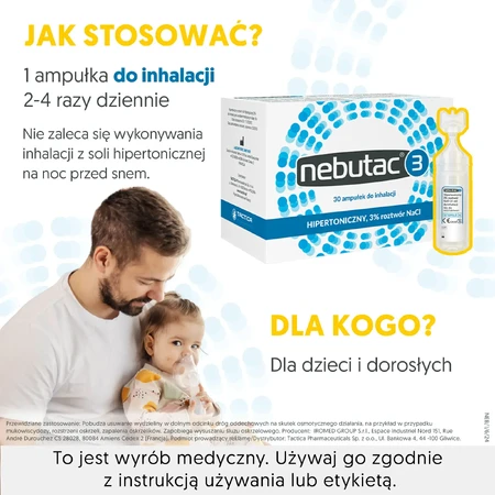 Nebutac 3 Inhalatieoplossing, 3%, 30 ampullen van 4 ml